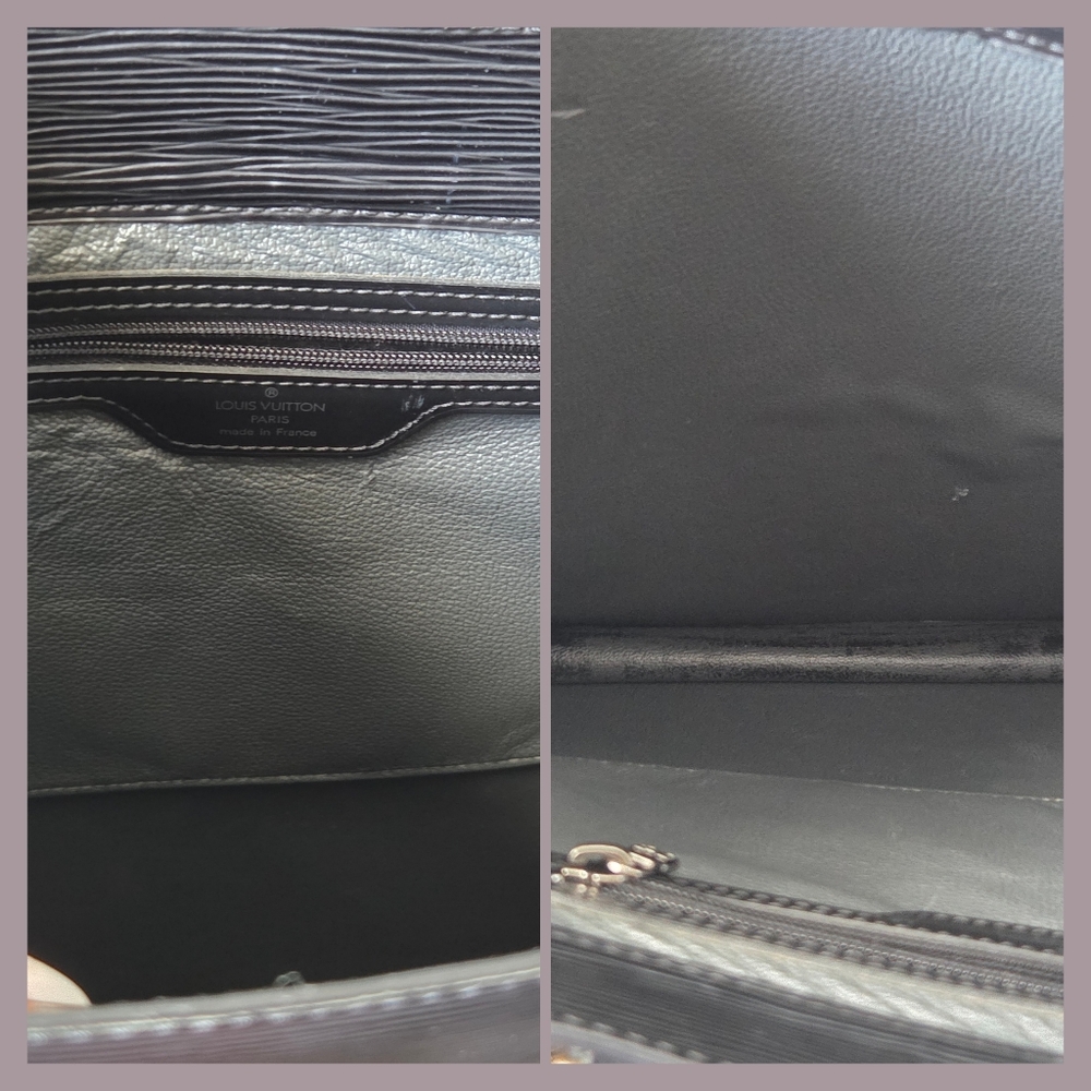 Authentic Louis Vuitton Black Epi Leather Sac Plat - Picture 6 of 7